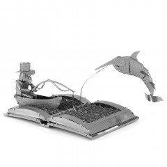 Металлическая сборная 3D модель The Old Man & The Sea Book Sculpture, Metal Earth (MMS117)