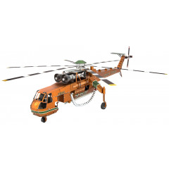 Металева збірна 3D модель Вертоліт Сікорський S-64 Skycrane, Metal Earth (ICX211)