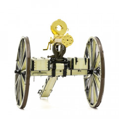 Металлическая сборная 3D модель Wild West Gatling Gun (Картечница Гатлинга), Metal Earth (MMS188)