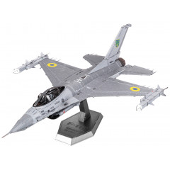 Металлическая сборная модель F-16 Fighting Falcon Ukrainian Air Force. Metal Earth (ME1046U)