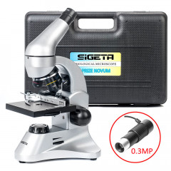 Мікроскоп SIGETA PRIZE NOVUM 20x-1280x з камерою 0.3Mp (у кейсі), 65243