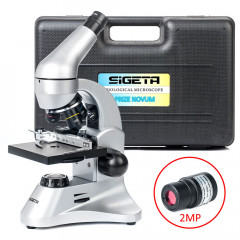 Мікроскоп SIGETA PRIZE NOVUM 20x-1280x з камерою 2Mp (у кейсі), 65244