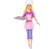 Фото Міні-лялька Барбі-кондитер, серія Я можу бути, Barbie, Mattel, Кухар-кондитер, CCH54-5