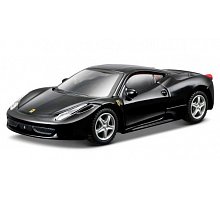 Фото Модель Ferrari 458 Italia, чорний, 1:43, Bburago, 18-36100-7
