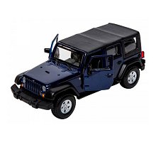 Фото Модель - Jeep Wrangler Unlimited Rubicon (темно-синій металік) 1:32, Bburago, 18-43012-1