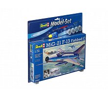 Фото Model Set Багатоцільовий винищувач MiG-21 F-13 Fishbed C,1:72,11+ Revell, 63967