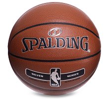 Фото М’яч баскетбольний №7 Composite Leather SPALDING NBA SILVER SERIES (76018Z)