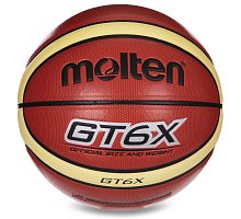 Фото М’яч баскетбольний PU №6 MOLTEN BGT6X indoor/outdoor (PU, бутіл)