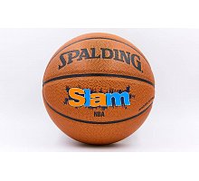 Фото М’яч баскетбольний PU №7 SPALDING 74412 SLAM (PU, бутіл, оранжевий)
