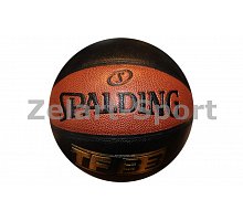 Фото М’яч баскетбольний PU №7 SPALDING 74489Z TF-33 IO SZ7 COMP (PU, бутіл, чорно-червоний)