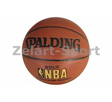Фото М’яч баскетбольний PU №7 SPALDING BA-4256 NBA WIDE CHANEL (PU, бутіл, оранжевий)