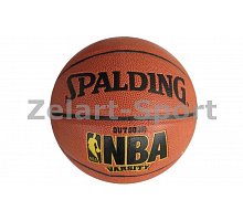 Фото М’яч баскетбольний PU №7 SPALDING BA-4258 VARSITY (PU, бутіл, оранжевий)