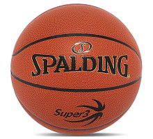 Фото М'яч баскетбольний PU SPALDING SUPER 3 77747Y №7 коричневий