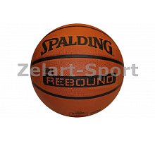 Фото М’яч баскетбольний гумовий №5 SPALDING 73961Z NBA REBOUND RUBBER (гума, бутил, коричневий)