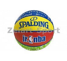 Фото М’яч баскетбольний гумовий №5 SPALDING 83047Z NBA JUNIOR (гума, бутіл, різнокольоровий)