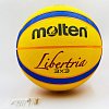 Фото 1 - М’яч баскетбольний гумовий №7 MOLTEN B33T2000 3X3 (гума, бутіл, жовтий-синій)