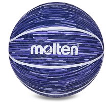 Фото М’яч баскетбольний гумовий №7 MOLTEN B7F1600-BW (гума, бутіл, синій)