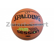 Фото М’яч баскетбольний гумовий №7 SPALDING 83187Z JAM SESSION BRICK (гума, бутил, коричневий)