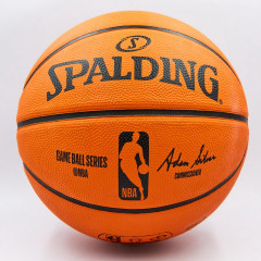 М’яч баскетбольний гумовий №7 SPALDING 83385Z NBA Outdoor (гума, бутил, оранжевий)