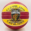 Фото 1 - М’яч баскетбольний гумовий №7 SPALDING 83504Z NBA Team CLAVELAND CAVA (гума, бутіл, коричневий-жовтий)