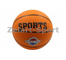 Фото М’яч баскетбольний гумовий №7 SPORT BA-4507 (гума, бутил, оранжевий)
