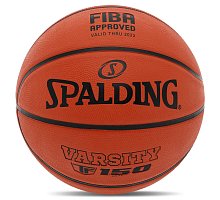 Фото М'яч баскетбольний гумовий SPALDING TF-150 VARSITY 84421Y6 №6 помаранчевий