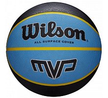 Фото М’яч баскетбольний Wilson MVP 285 black/blue size 6 (WTB9018XB06)