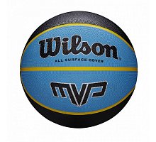 Фото М’яч баскетбольний Wilson MVP 295 black/blue size 7 (WTB9019XB07)