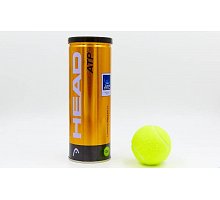 Фото М’яч для великого тенісу HEAD (3шт) 570303 ATP METAL CAN (у вакуумному впакуванні)