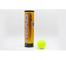 Фото М’яч для великого тенісу HEAD (4шт) 570314 ATP METAL CAN (у вакуумному впакуванні)