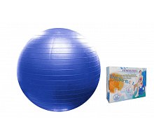 Фото М’яч для фітнесу (фітбол) PS гладкий сатин 75см FI-075(75) (PVC, 1500г, червоний, блакитний, АВS-система)