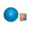 Фото 1 - М’яч для фітнесу (фітбол) PS масажний 55см FI-078(55) (PVC, ABS-система) Червоний