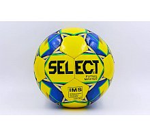 Фото М’яч для футзалу №4 ламінований SELECT MASTER ST-8158 (ST-8147) жовтий-синій (№4, 5 сл., пошитий вручну)