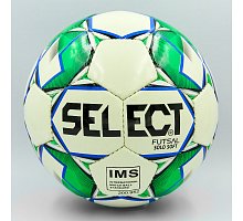 Фото М’яч для футзалу №4 ламінований SELECT SOLO SOFT ST-8157 білий-зелений (№4, 5 сл., пошитий вручну)