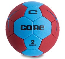 Фото М’яч для гандболу CORE PLAY STREAM CRH-050-2 (PU, р-р 2, пошитий вручну, синій-червоний)