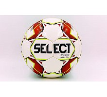 Фото М’яч футбольний №4 PU ламінований SELECT BRILLANT REPLICA ST-8261 білий-червоний (№4, 5 сл., пошитий вручну)