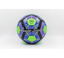 Фото М’яч футбольний №5 DX PREMIER LEAGUE FB-5423-1 (№5, 5 сл., пошитий вручну, синій-зелений-чорний)