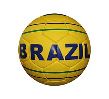 Фото М’яч футбольний №5 Гриппі 5сл. BRAZIL FB-0047-3683 (№5, 5 сл., пошитий вручну)