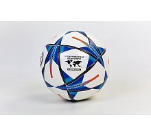 Фото М’яч футбольний №5 PU ламін. Клеєний CHAMPIONS LEAGUE FB-4524-5 (№5, білий-синій)