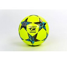 Фото М’яч футбольний №5 PU ламін. Клеєний CHAMPIONS LEAGUE FB-4524-8 (№5, жовтий-чорний)