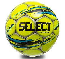 Фото М’яч футбольний №5 PU ламін. SELECT SHINE CLASSIC ST-12-2 (№5, 5 сл., пошитий вручну, жовтий-блакитний-чорний)
