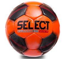 Фото М’яч футбольний №5 PU ламін. SELECT SHINE CLASSIC ST-13-2 (№5, 5 сл., пошитий вручну, оранжевий-червоний-чорний)