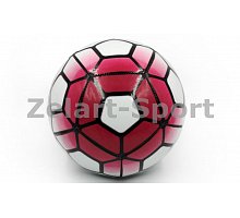 Фото М’яч футбольний №5 PU ламін. Пошитий машинним способом FB-4911-P PREMIER LEAGUE (№5, 5сл., малиново-білий)