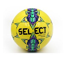 Фото М’яч футбольний №5 PU ламін. ST BRILLANT SUPER ST-7-1 жовтий-фіолетовий-зелений (№5, 5 сл., пошитий вручну)