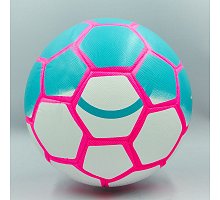 Фото М’яч футбольний №5 PVC ламін. Клеєний SELECT CLASSIC FB-0081 (№5, білий-блакитний-рожевий) Дубл