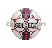 Фото М’яч футбольний №5 SELECT MATCH (білий-сірий-червоний)