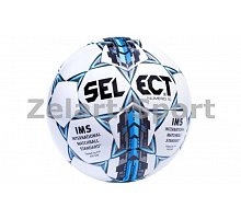 Фото М’яч футбольний №5 SELECT NUMERO-10-FIFA(W) (білий-сірий-блакитний)