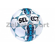 Фото М’яч футбольний №5 SELECT TEAM (білий-сірий-блакитний)