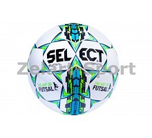 Фото М’яч футзальний №4 SELECT FUTSAL MIMAS(W) (білий-синій-зелений)