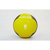 Фото 1 - М’яч медичний (медбол) FI-5121-6 6кг (гума, d-24см, жовтий-чорний)